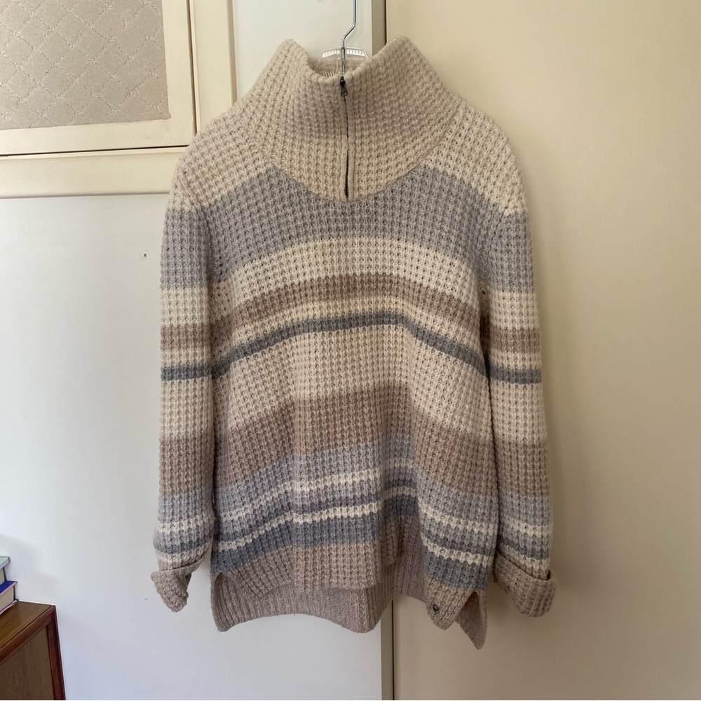 Eddie Bauer Wool Blend Knit Striped Sweater - Picture 3 of 11